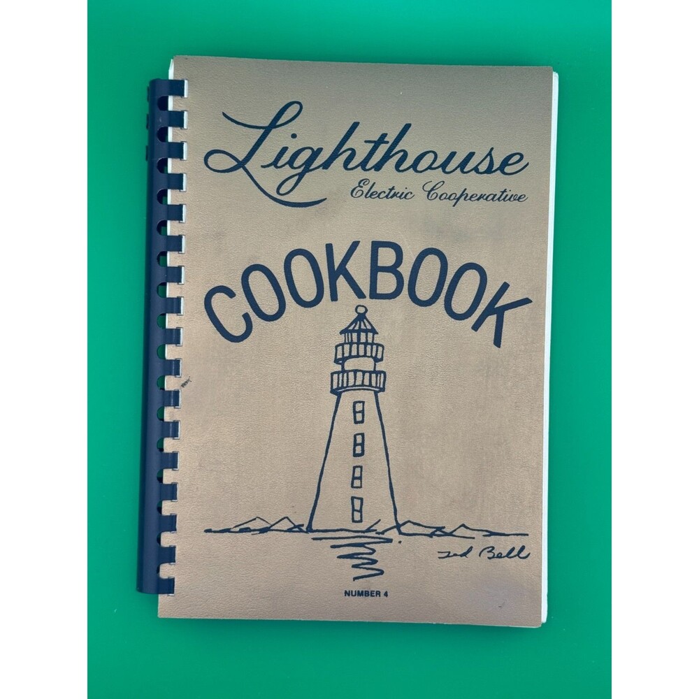 Vintage Lighthouse Electric Cooperative Cookbook No 4 Texas Recipes